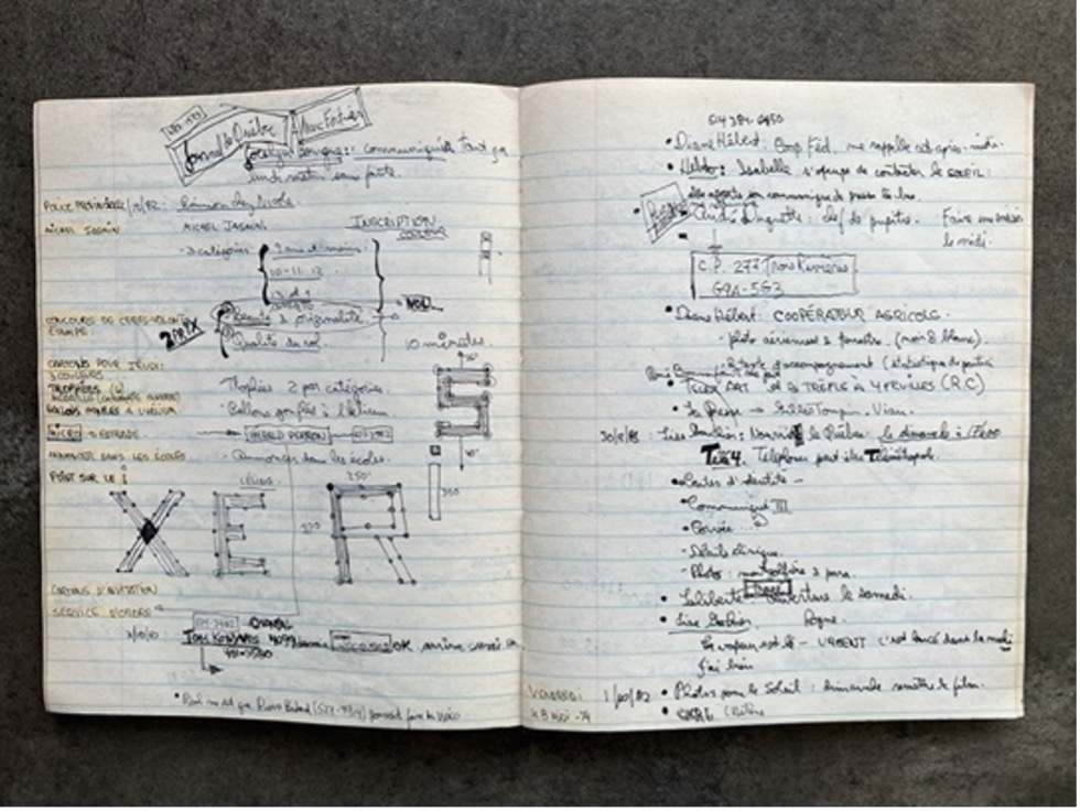 notes de carnet
